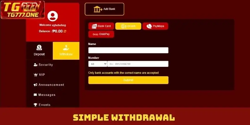 Simple Withdrawal